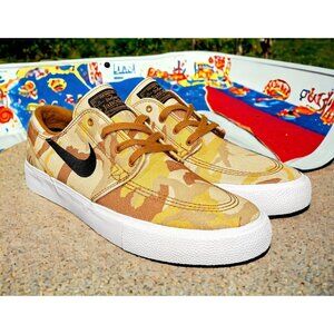 Nike SB Zoom Stefan Janoski  Canvas Premium 'Light Camo' AQ7878-200 Size 8